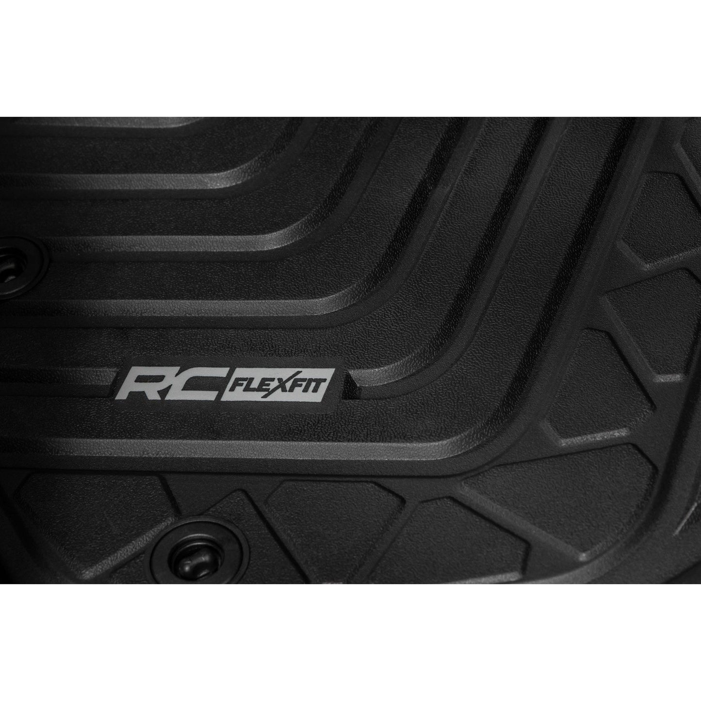 ROUGH COUNTRY Flex-Fit Floor Mats | Front | Toyota Tacoma 2WD/4WD (2016-2023) | FF-7121