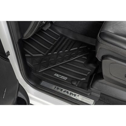 ROUGH COUNTRY Flex-Fit Floor Mats | FR & RR | Crew | Ram 1500 (19-24)/1500 TRX (21-24) | FF-31422