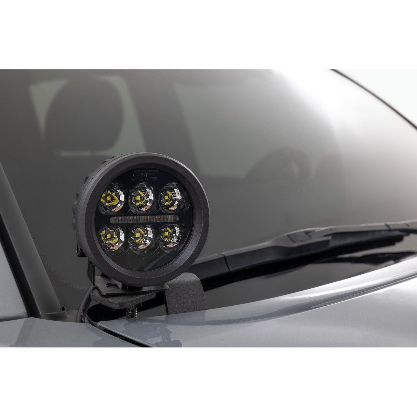 ROUGH COUNTRY LED Light Kit | Ditch Mount | 2" Black Pair | Flood | Toyota Tacoma (16-23) | 71081
