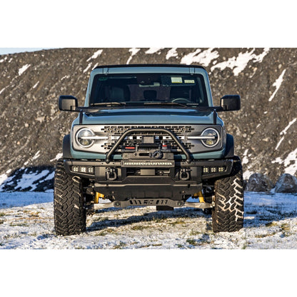 Rough Country Black Series w/ White DRL High Winch Mount I 51099