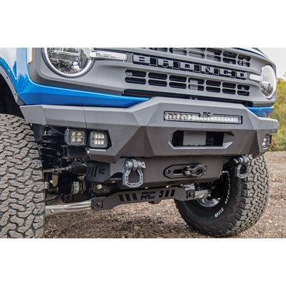 Rough Country with 20" Black Series White DRL | Black Series White DRL Cubes Front Bumper I 51078