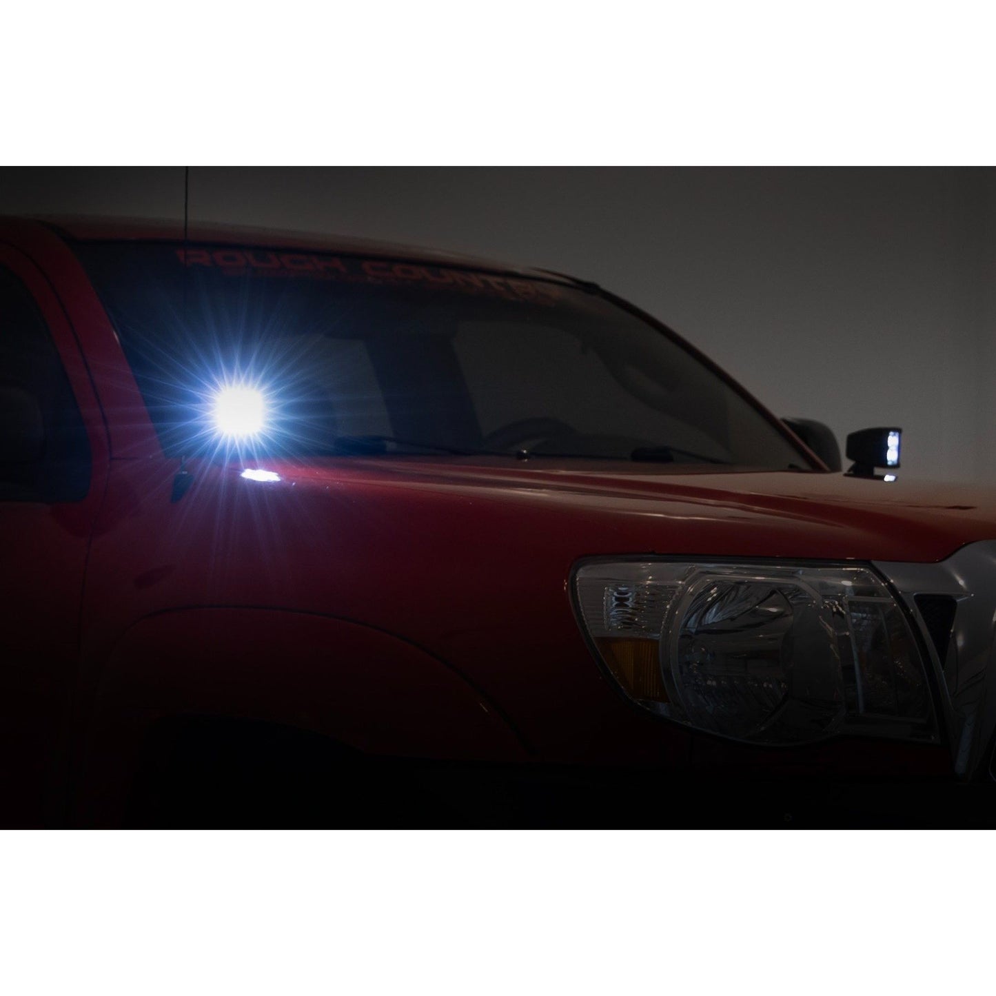 ROUGH COUNTRY LED Light Kit | Ditch Mount | 2" Black Pair | Spot | Toyota Tacoma (05-15) | 71087
