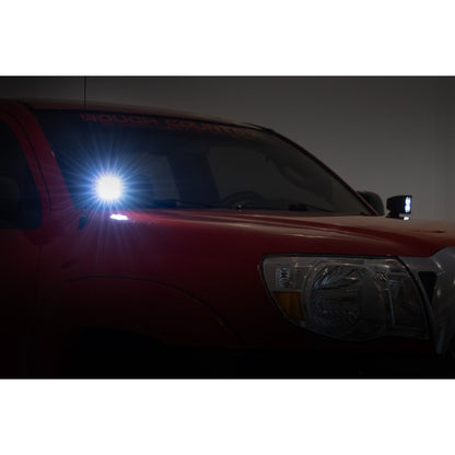 ROUGH COUNTRY LED Light Kit | Ditch Mount | 2" Black Pair | Spot | Toyota Tacoma (05-15) | 71087
