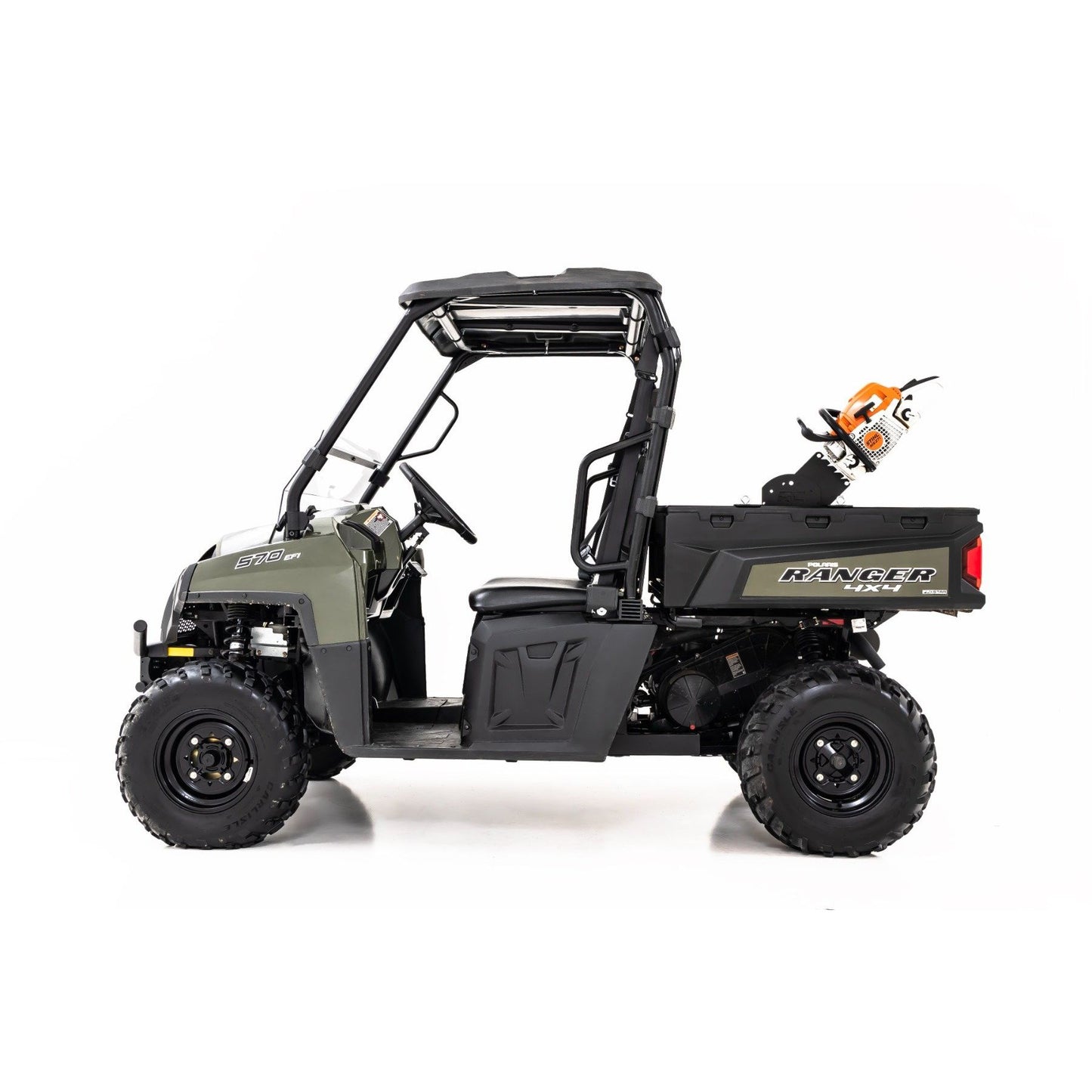 ROUGH COUNTRY Chainsaw Carrier | Bed Side Mount | Multiple Makes & Models (Polaris/Can-Am) | 93195