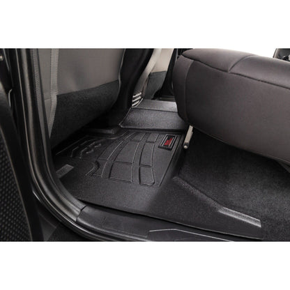 ROUGH COUNTRY Sure-Fit Floor Mats | FR & RR | Toyota Tacoma 2WD/4WD (2016-2023) | SM71216