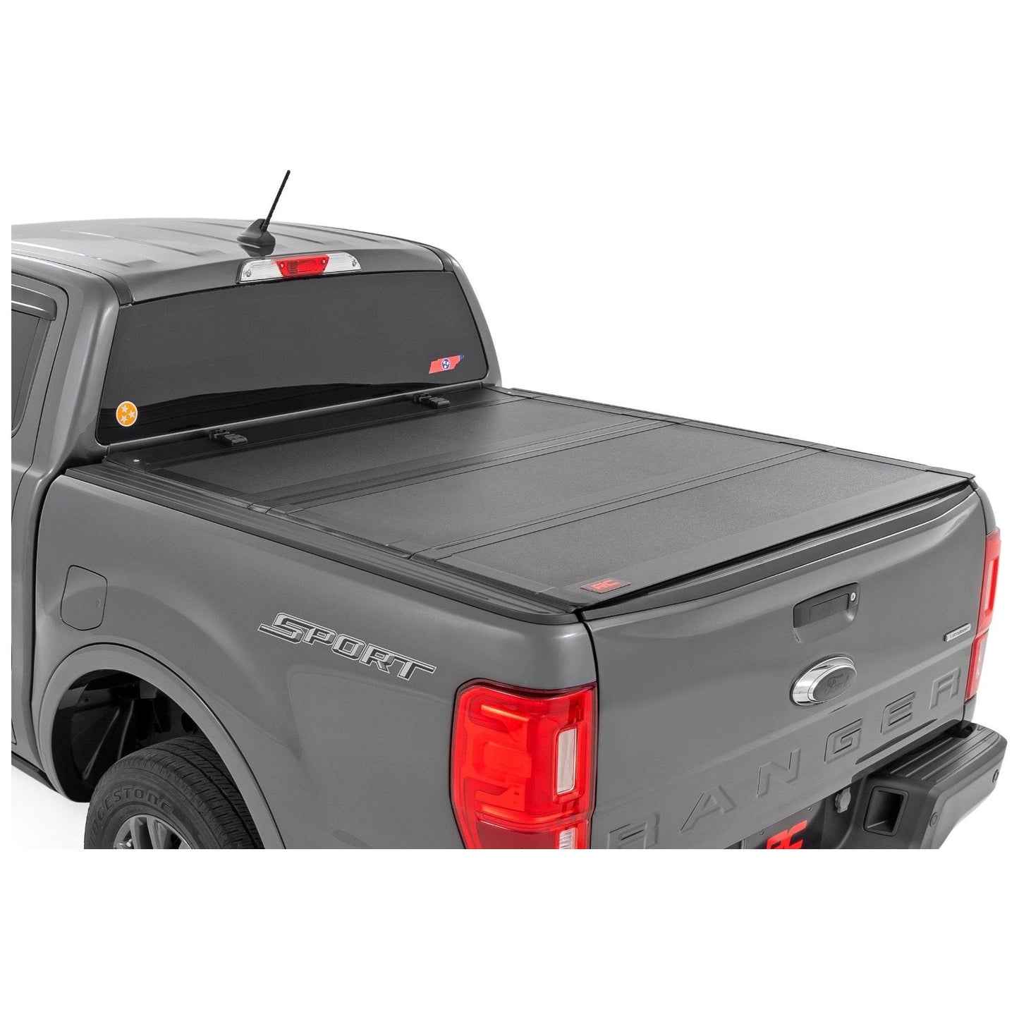 Rough Country 5' Bed Hard Tri-Fold Flip Up Bed Cover I 49220500