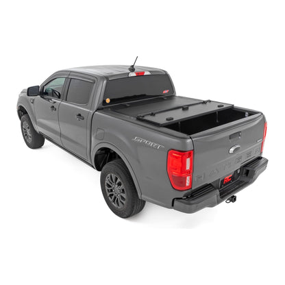 Rough Country 5' Bed Hard Tri-Fold Flip Up Bed Cover I 49220500