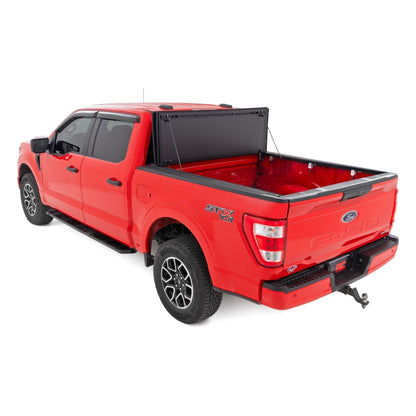 Rough Country 5'7 Hard Tri-Fold Flip Up Bed Cover I 49220550