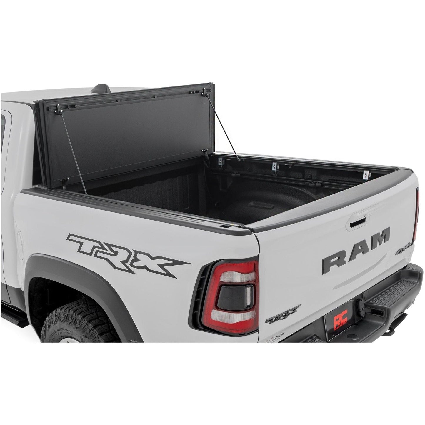 Rough Country 6'4" Bed Hard Tri-Fold Flip Up Bed Cover I 49320650