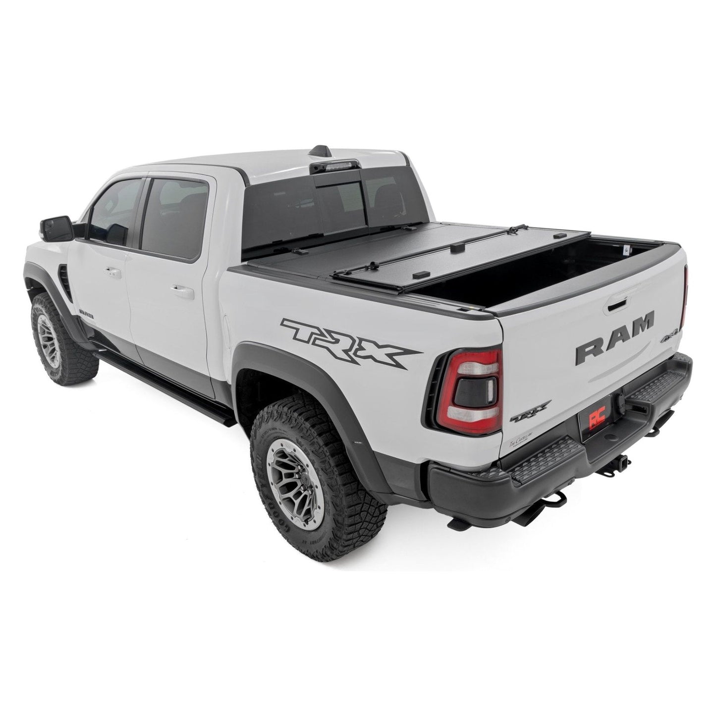 Rough Country 6'4" Bed Hard Tri-Fold Flip Up Bed Cover I 49320650