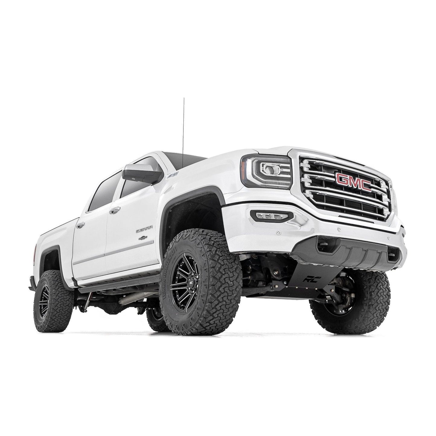 Rough Country M1 Struts w/M1 Rear Shocks 7 Inch Stamped Steel LCA Lift Kit I 11640