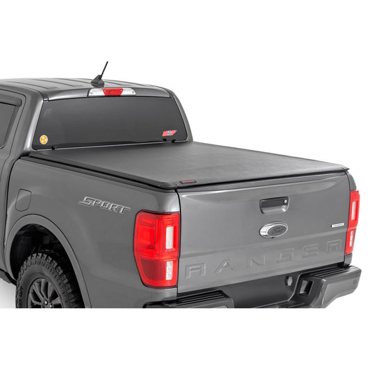 ROUGH COUNTRY Soft Roll Up Bed Cover | 5' Bed | Ford Ranger 2WD/4WD (2019-2023) | 42219500