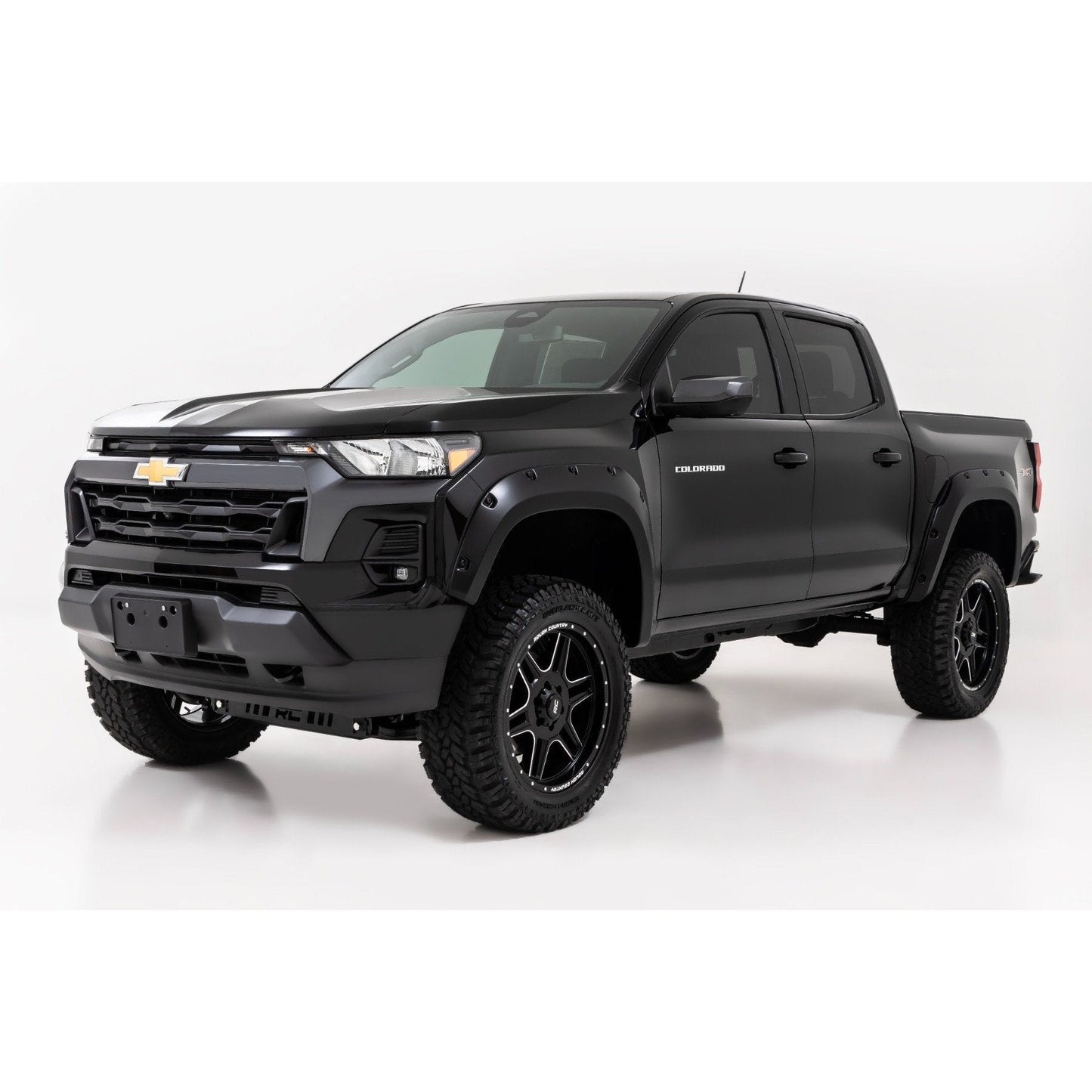 Rough Country Flat Black Pocket Fender Flares I F-C12311