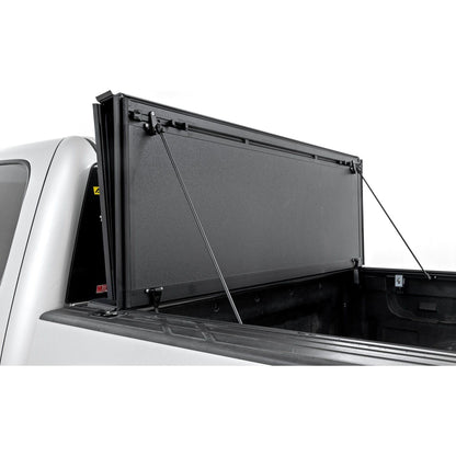 Rough Country 5'9" Bed with Rail Caps Hard Tri-Fold Flip Up Cover I 49113551