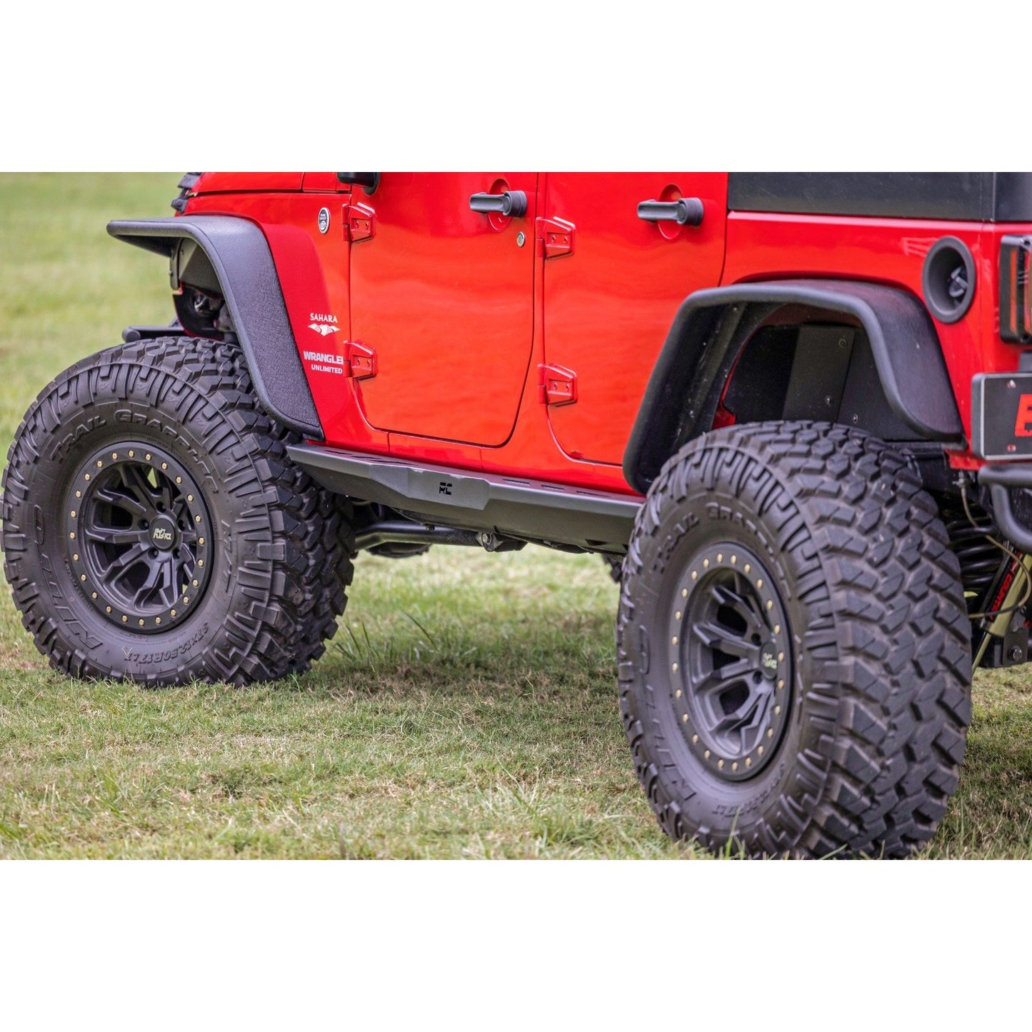 ROUGH COUNTRY Rock Sliders | Heavy Duty | 4-Door | Jeep Wrangler Unlimited 2WD/4WD (07-18) | 90800