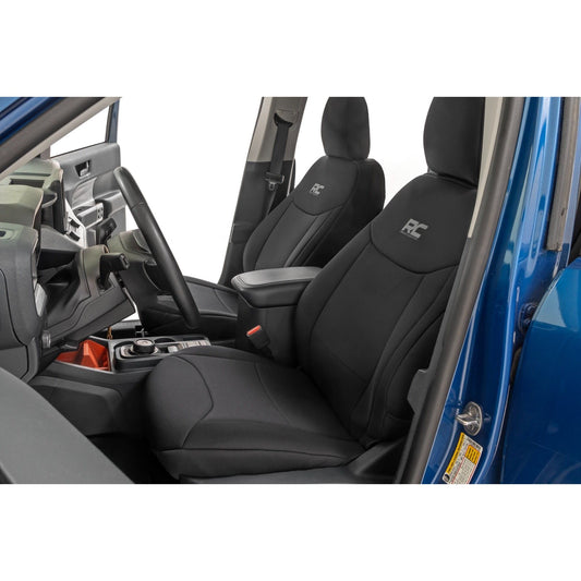 ROUGH COUNTRY Seat Covers | FR & RR W/O Armrest | Crew Cab | Ford Maverick 2WD/4WD (22-25) | 91066