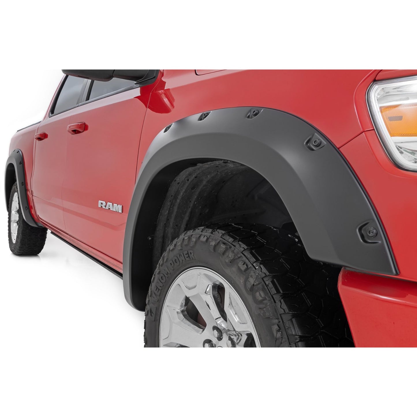 ROUGH COUNTRY Pocket Fender Flares | PFP Olive Green | Ram 1500 2WD/4WD (2019-2024) | F-D10914A-PFP