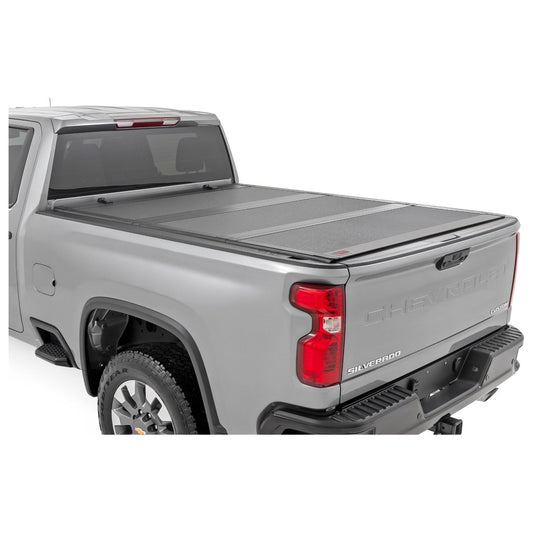 Rough Country 6'9" Hard Tri-Fold Flip Up Bed Cover I 49120651