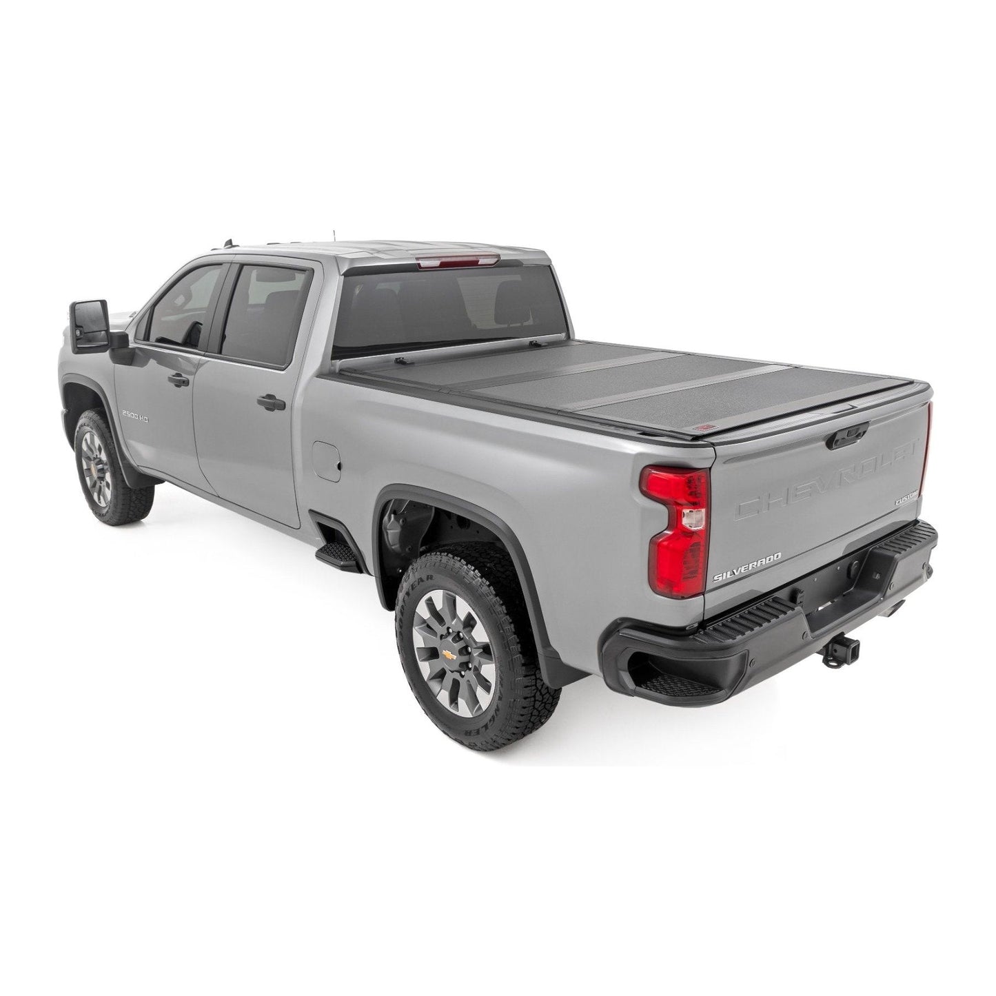 Rough Country 6'9" Hard Tri-Fold Flip Up Bed Cover I 49120651