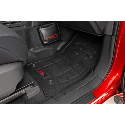 ROUGH COUNTRY Sure-Fit Floor Mats | Front & Rear | Double Cab | Toyota Tacoma (24-25) | SM71224