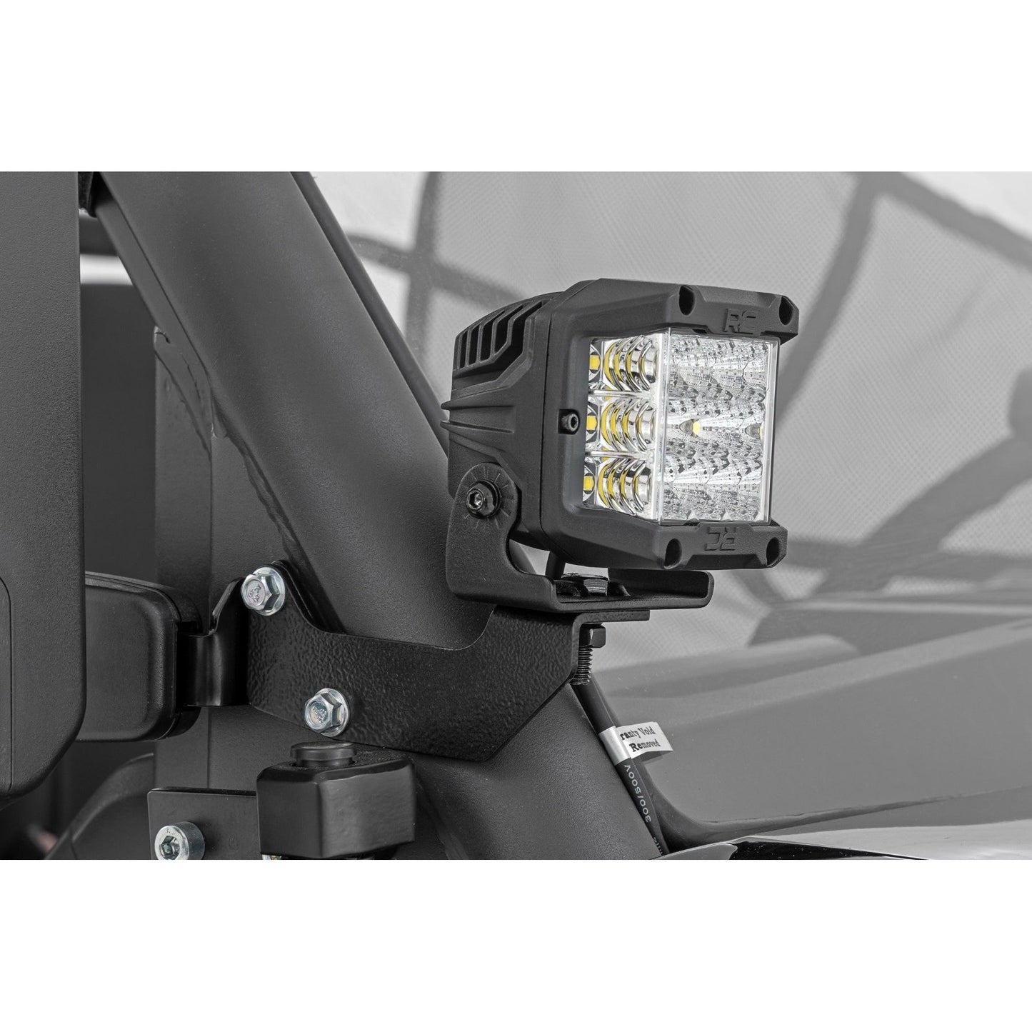 ROUGH COUNTRY LED Light Kit | Cage Mount | 2" Chrome Pair | Wide Angle | CFMOTO UFORCE 1000  | 96106