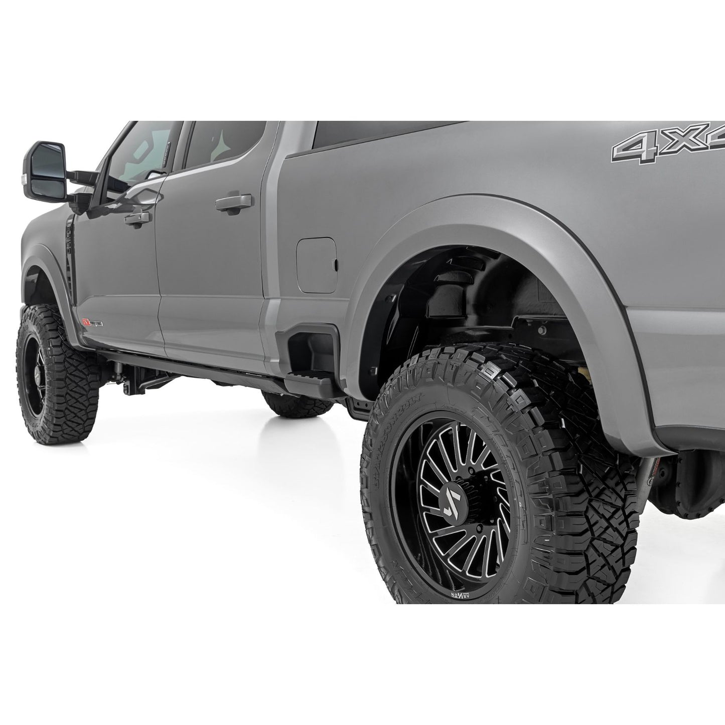 ROUGH COUNTRY Sport Fender Flares | M7 Carbonized Gray | Ford F-250/F-350 Super Duty (23-26) | S-F20231-M7