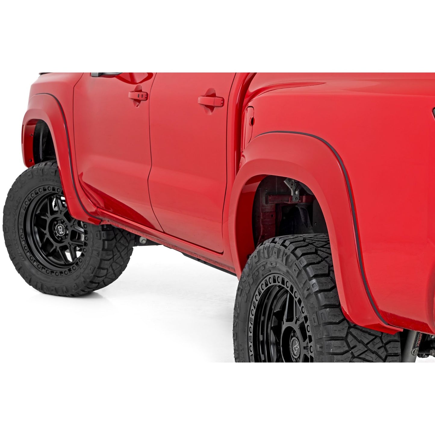 ROUGH COUNTRY Fender Flares | Sport | KH3 Super Black | Nissan Frontier 2WD/4WD (2022-2025) | S-N12200-KH3