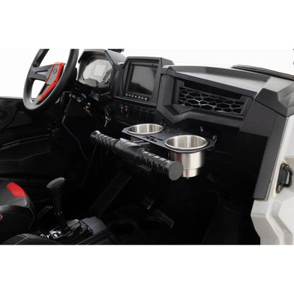 ROUGH COUNTRY Passenger Grip Handle Dual Cup Holder | Polaris RZR S 570/RZR S4 1000  | 93058