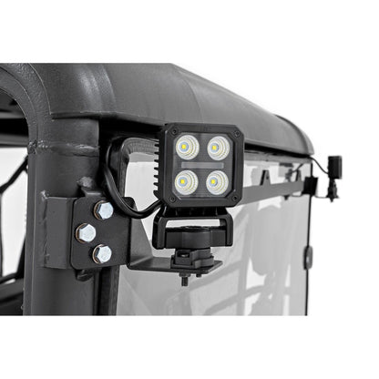 ROUGH COUNTRY LED Light Kit | Rear Mount | 2" Black Pair | White DRL | CFMOTO UFORCE 1000 | 96111