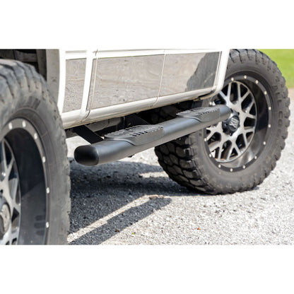 ROUGH COUNTRY Oval Nerf Step | Crew Cab | Black | Ford F-150 2WD/4WD (2009-2014) | 21007
