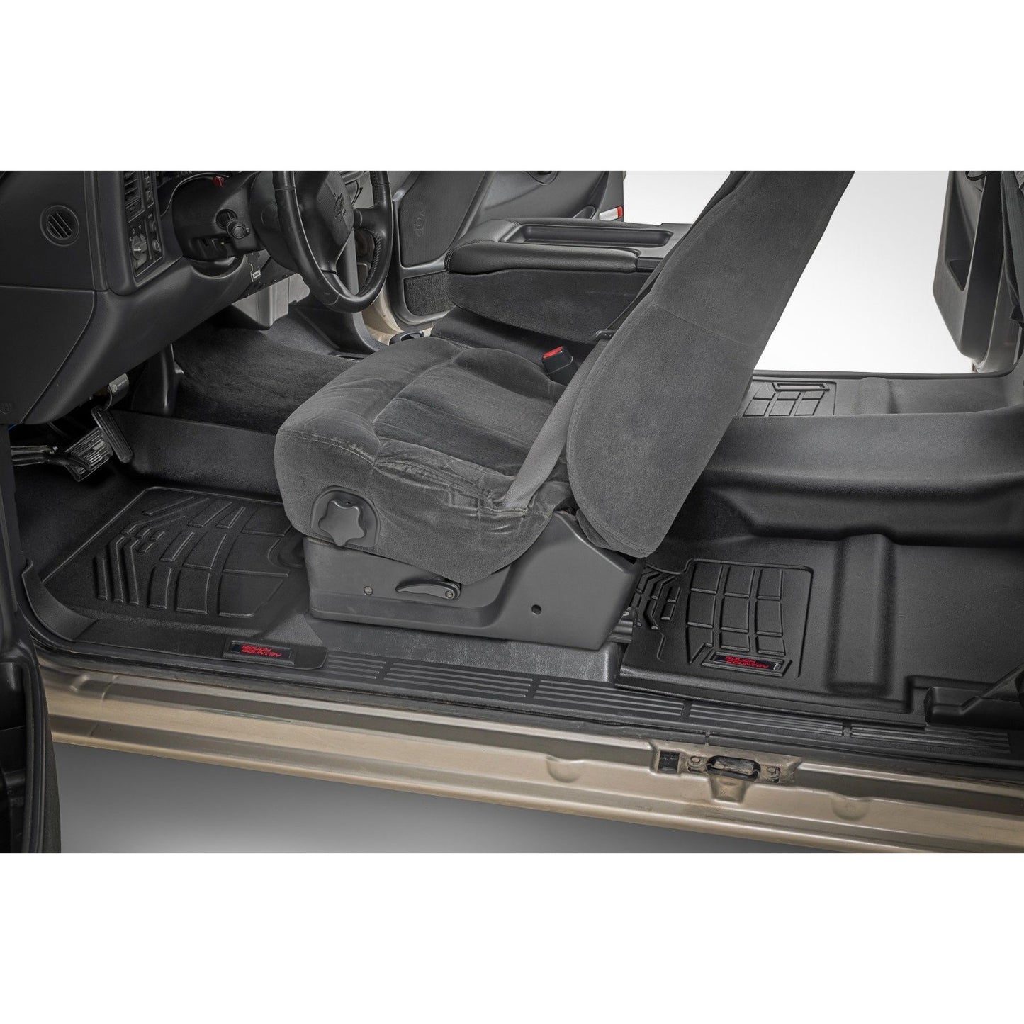ROUGH COUNTRY Sure-Fit Floor Mats | FR & RR | Chevy/GMC 1500 (99-06 & Classic) | SM29912A