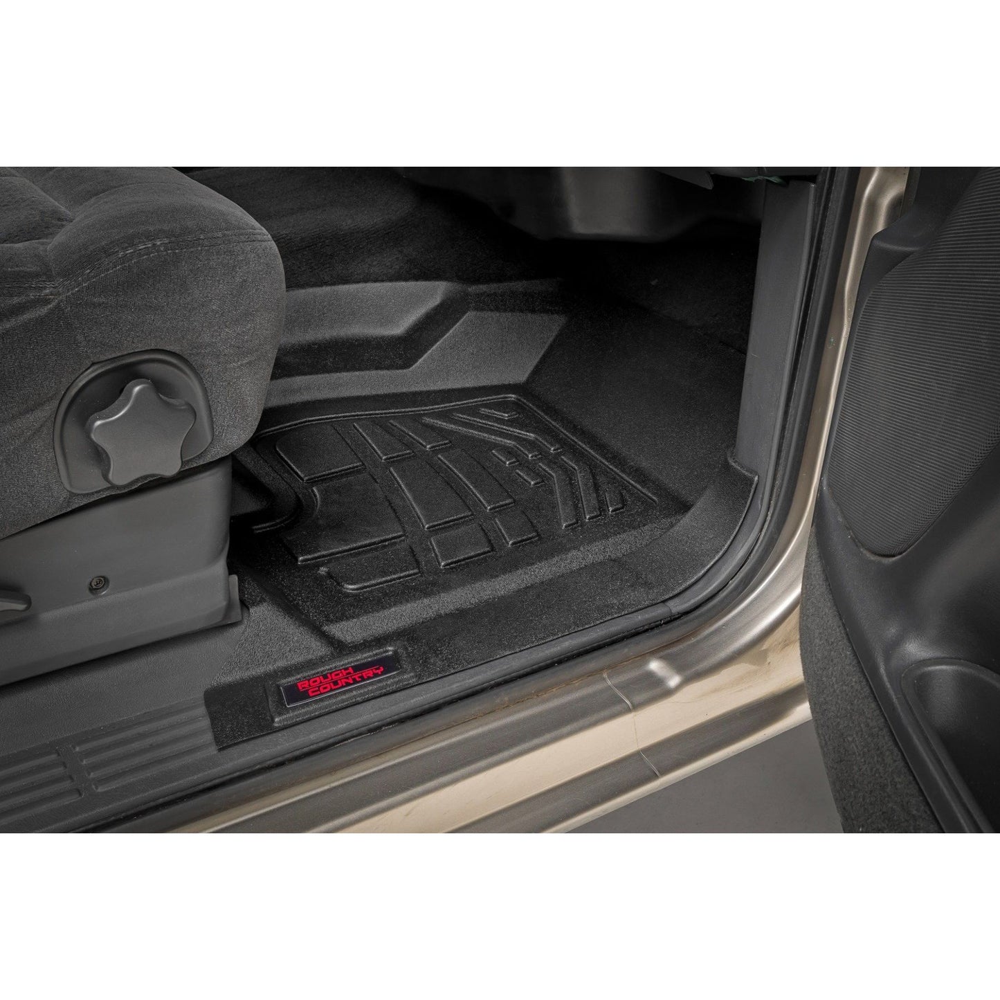 ROUGH COUNTRY Sure-Fit Floor Mats | FR & RR | Chevy/GMC 1500 (99-06 & Classic) | SM29912A