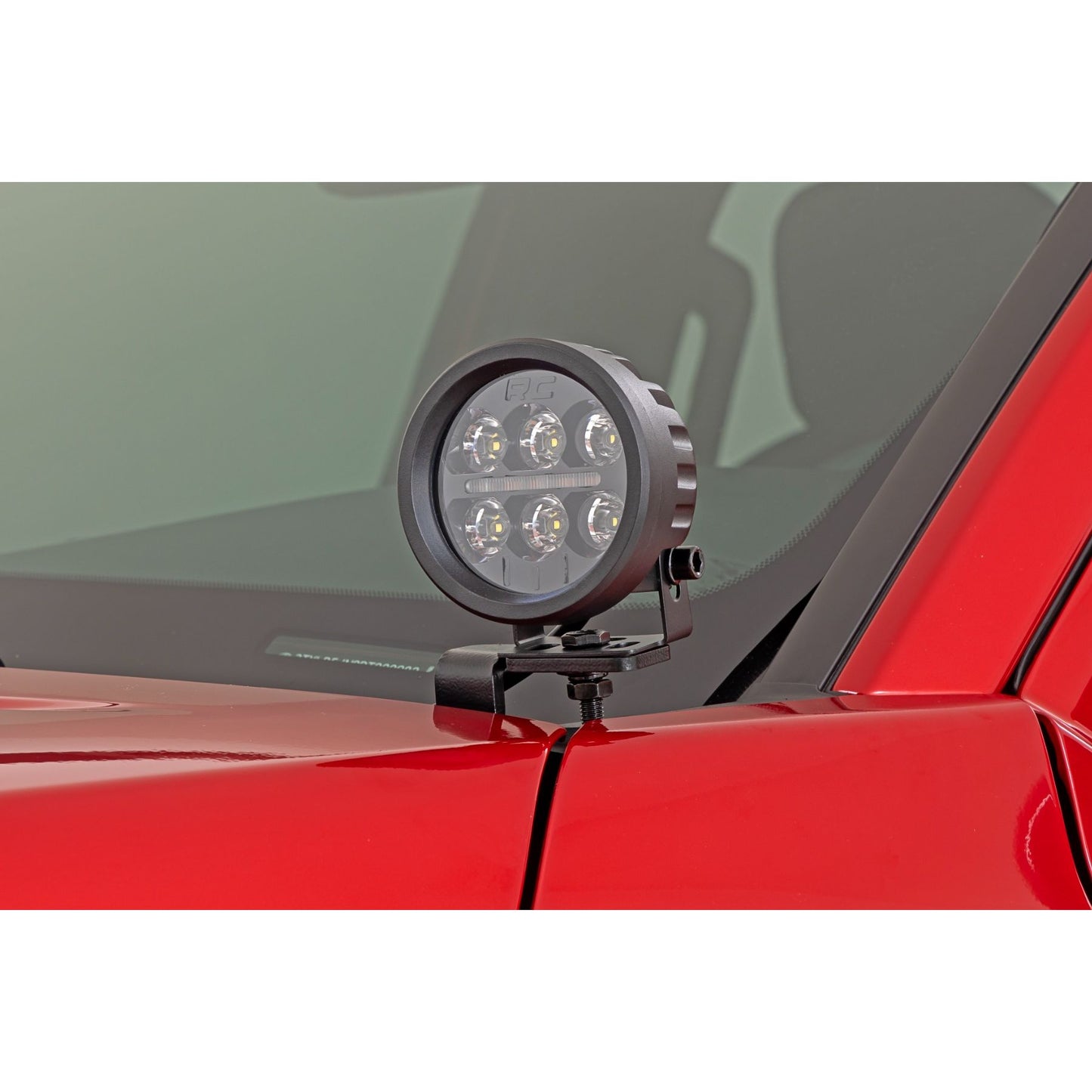 ROUGH COUNTRY LED Light Kit | Ditch Mount | Black Series Round | 3.5 Inch | Amber DRL | Toyota Tacoma (24-25) | 72106