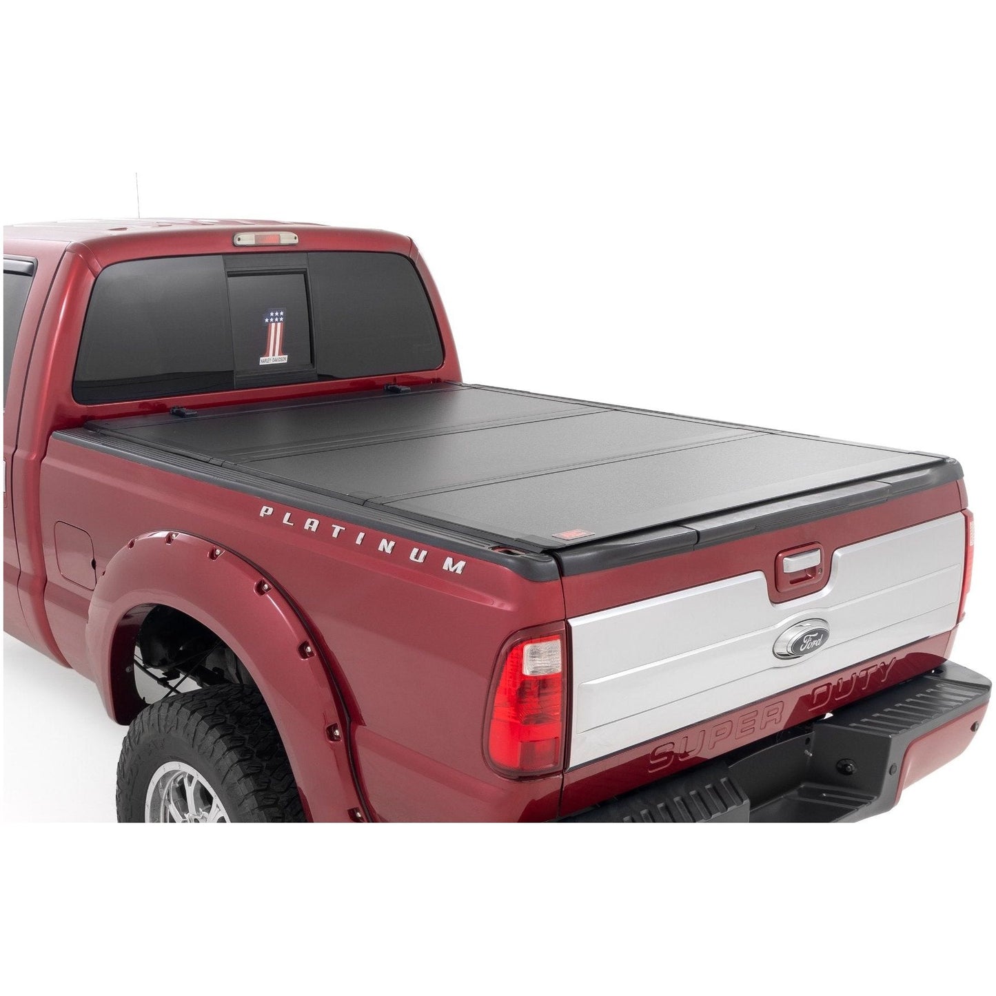 Rough Country 6'10 Hard Tri-Fold Flip Up Bed Cover I 49214651