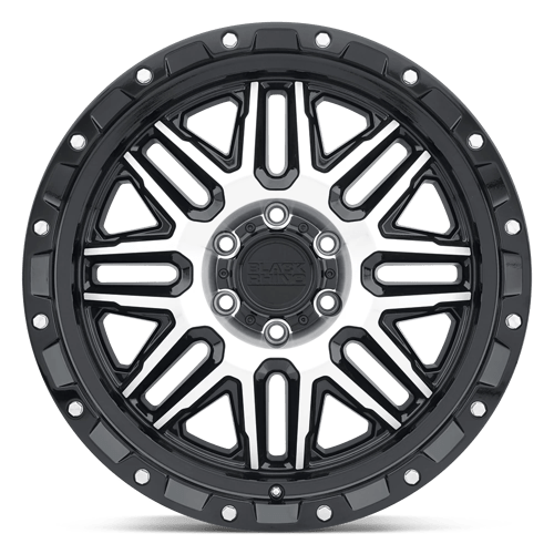 Black Rhino Hard Alloys ALAMO GLOSS BLACK W/ MACHINED FACE & STAINLESS BOLTS