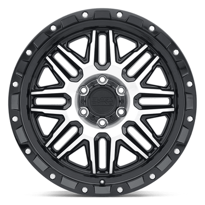 Black Rhino Hard Alloys ALAMO GLOSS BLACK W/ MACHINED FACE & STAINLESS BOLTS