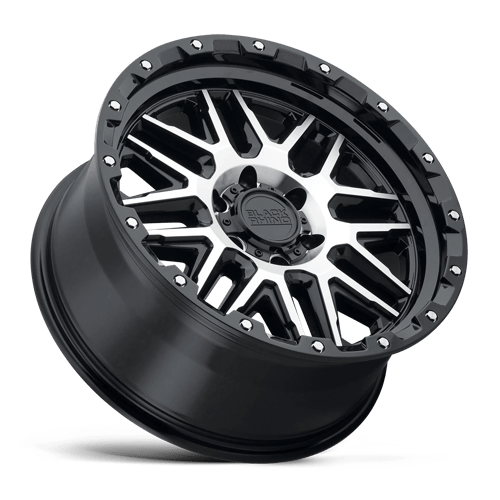 Black Rhino Hard Alloys ALAMO GLOSS BLACK W/ MACHINED FACE & STAINLESS BOLTS