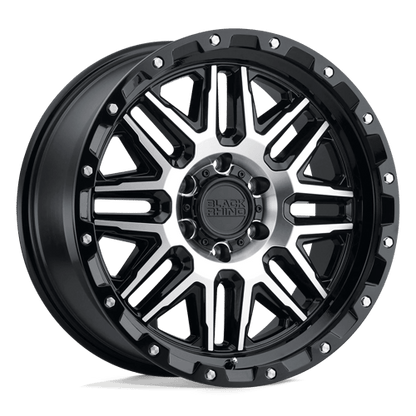 Black Rhino Hard Alloys ALAMO GLOSS BLACK W/ MACHINED FACE & STAINLESS BOLTS