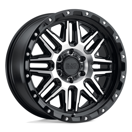 Black Rhino Hard Alloys ALAMO GLOSS BLACK W/ MACHINED FACE & STAINLESS BOLTS