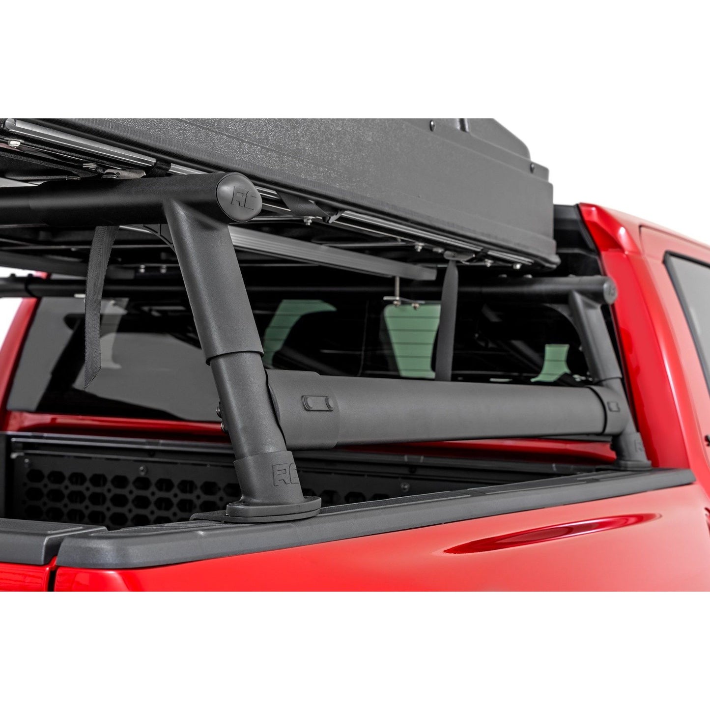 ROUGH COUNTRY Bed Rack | Half Rack | Aluminum | Toyota Tacoma 2WD/4WD (2024-2025) | 73119