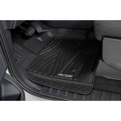 ROUGH COUNTRY Flex-Fit Floor Mats | FR & RR | Ford F-150 (15-25)/F-150 Lightning (22-25)/Raptor (17-25)  | FF-51512