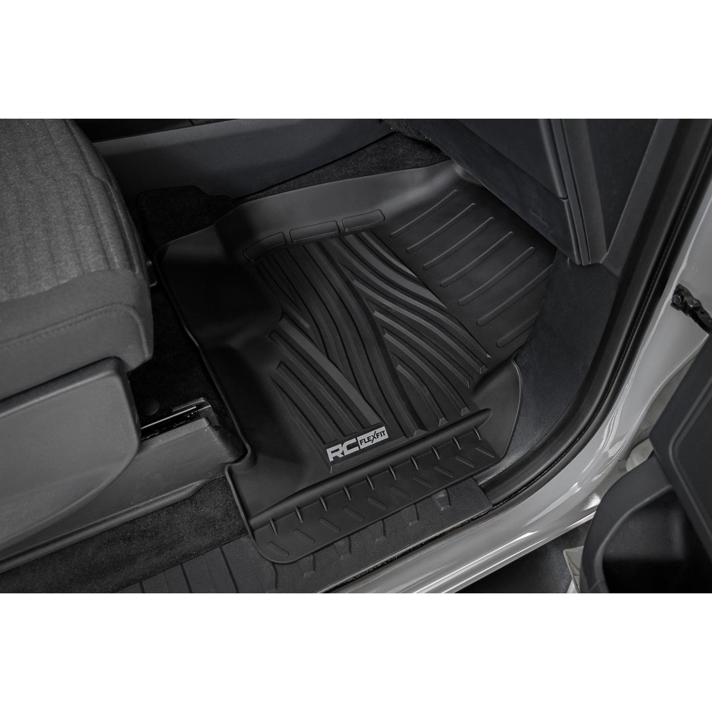 ROUGH COUNTRY Flex-Fit Floor Mats | Front | Ford F-150 (15-25)/F-150 Lightning (22-25)/Raptor (17-25)  | FF-5151
