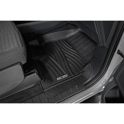 ROUGH COUNTRY Flex-Fit Floor Mats | Front | Ford F-150 (15-25)/F-150 Lightning (22-25)/Raptor (17-25)  | FF-5151
