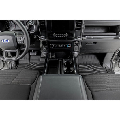 ROUGH COUNTRY Flex-Fit Floor Mats | Front | Ford F-150 (15-25)/F-150 Lightning (22-25)/Raptor (17-25)  | FF-5151