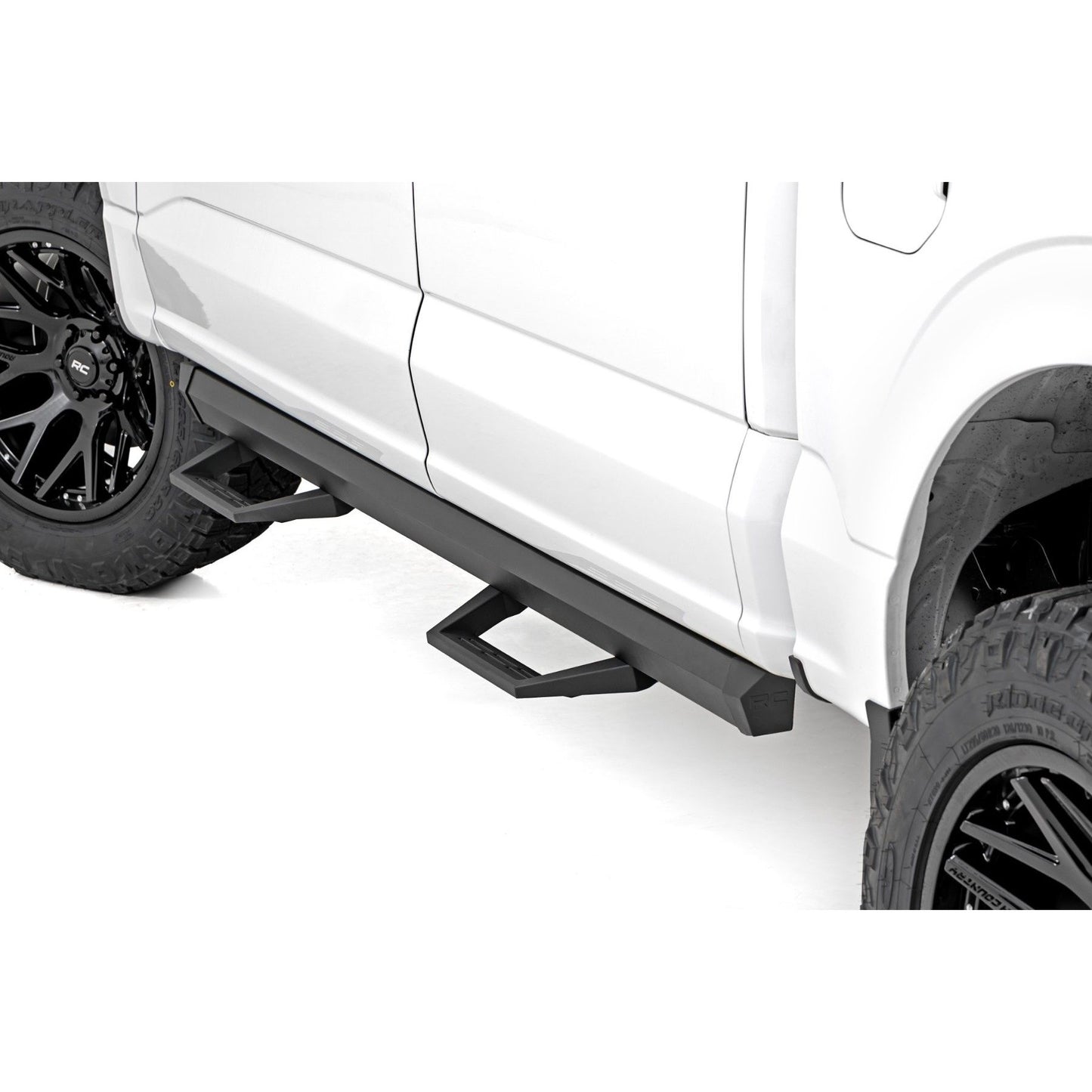 ROUGH COUNTRY SRL2 Adjustable Aluminum Steps | Ford Ranger 2WD/4WD (2019-2025) | 51131