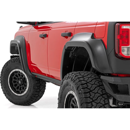 ROUGH COUNTRY Fender Flares | G1 Shadow Black | Ford Bronco 4WD (2021-2025) | O-F12124-G1