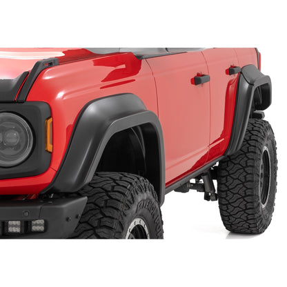 ROUGH COUNTRY Fender Flares | G1 Shadow Black | Ford Bronco 4WD (2021-2025) | O-F12124-G1
