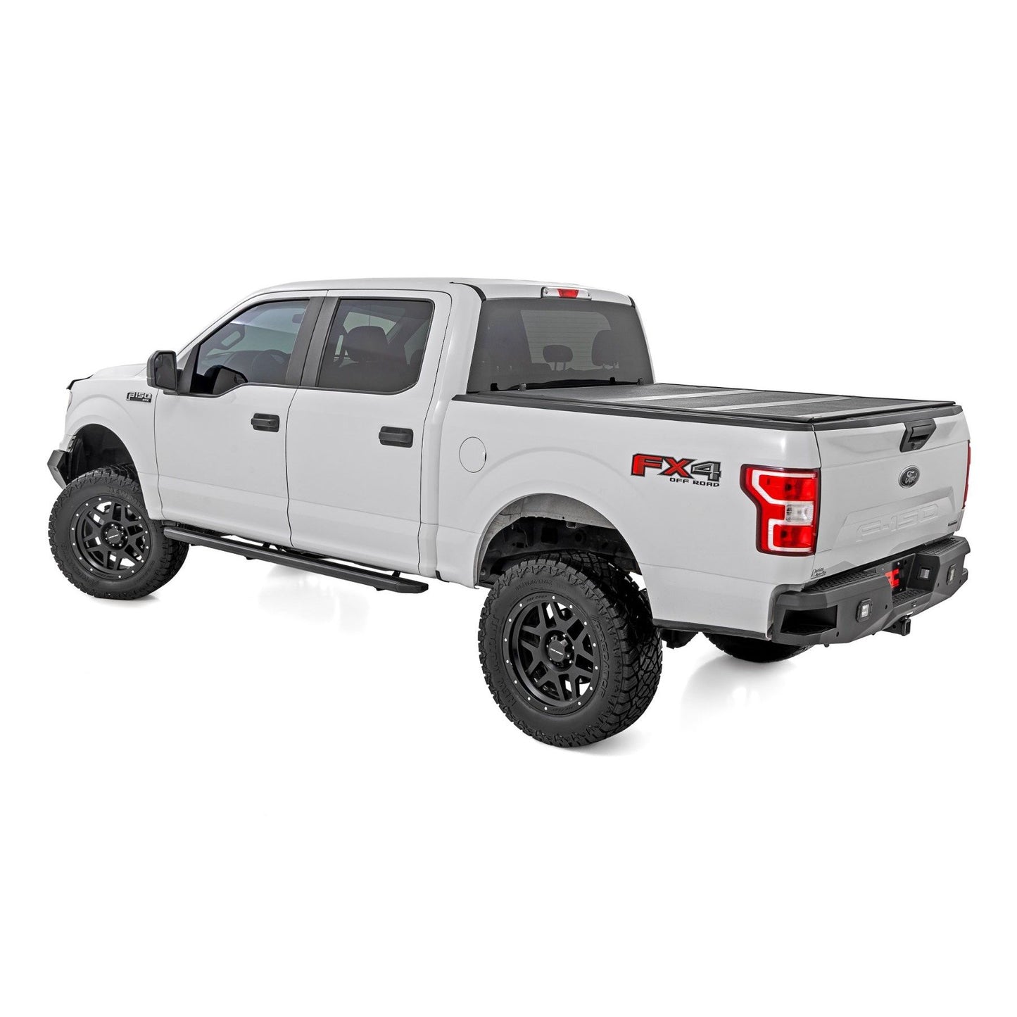 ROUGH COUNTRY Multi-Color LED Running Boards | Crew Cab | Ford F-150/Lightning/F-250/F-350/Raptor (15-25) | 55005