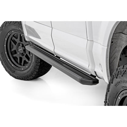ROUGH COUNTRY Multi-Color LED Running Boards | Crew Cab | Ford F-150/Lightning/F-250/F-350/Raptor (15-25) | 55005
