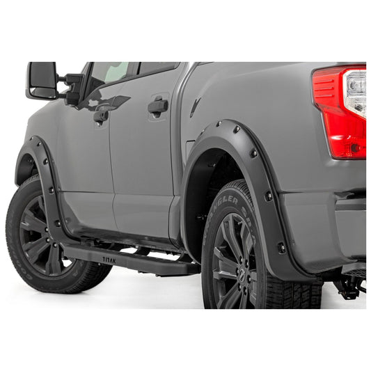 Rough Country Flat Black Pocket Fender Flares I F-N101705A